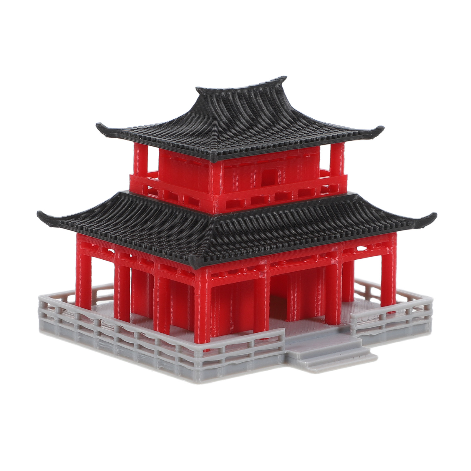 Aquarium & Marine Museum Universiti Malaysia Sabah Kota Kinabalu Sabah Reviews - Ancien pavillon chinois noir et rouge,