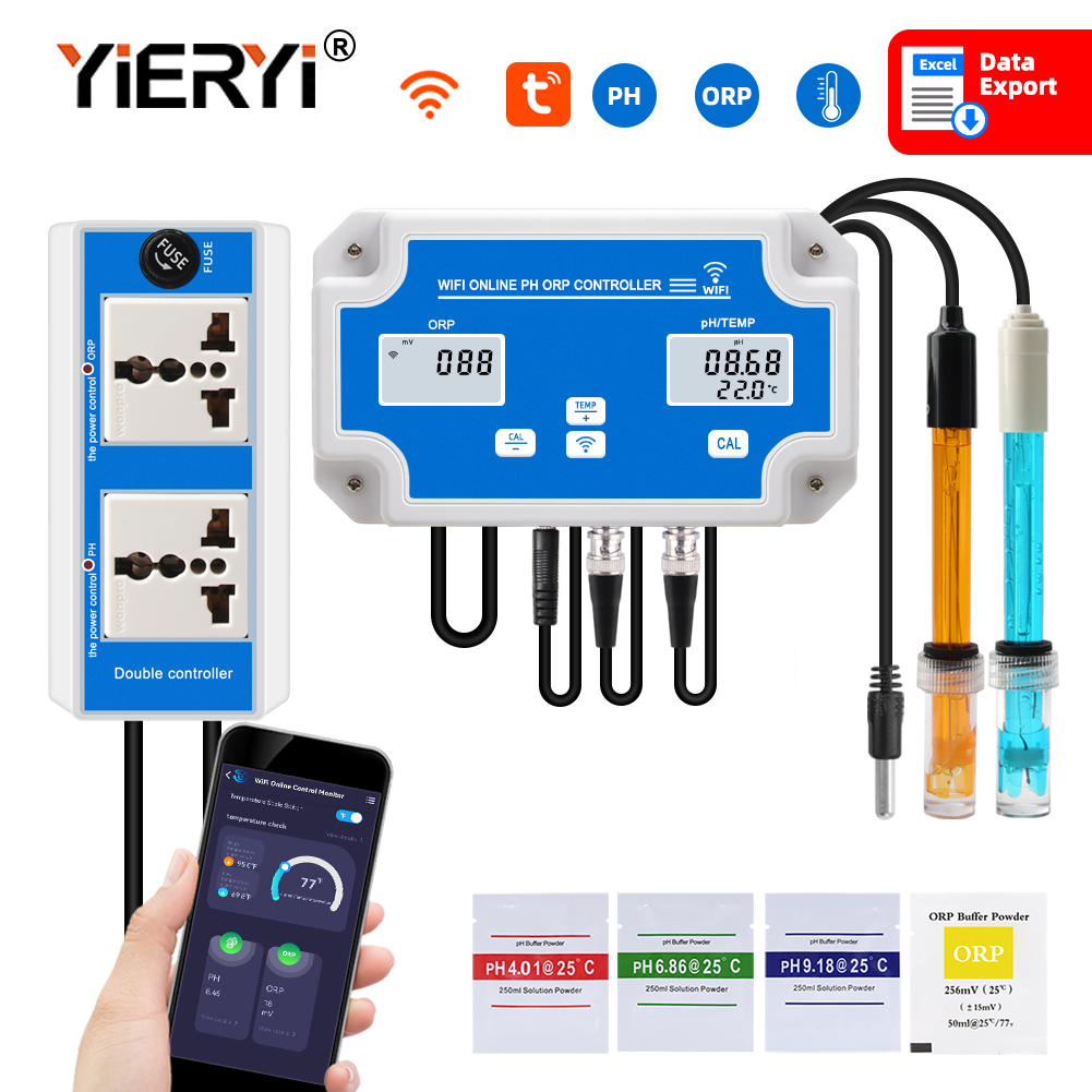 Marine Aquarium Water Test Kit - Compteur WIFI intelligent en ligne PH