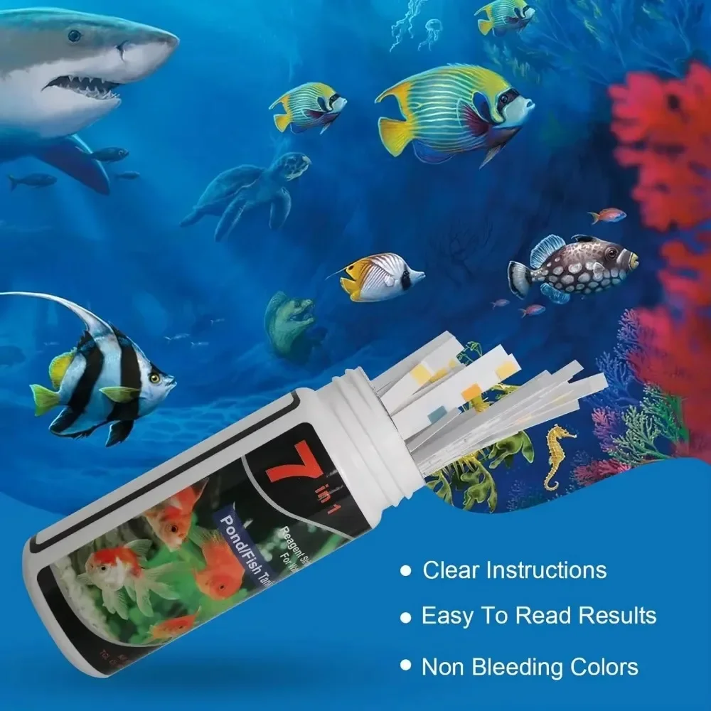 Marine Aquarium Water Test Kit - Bande de Test d'aquarium, piscine d'eau