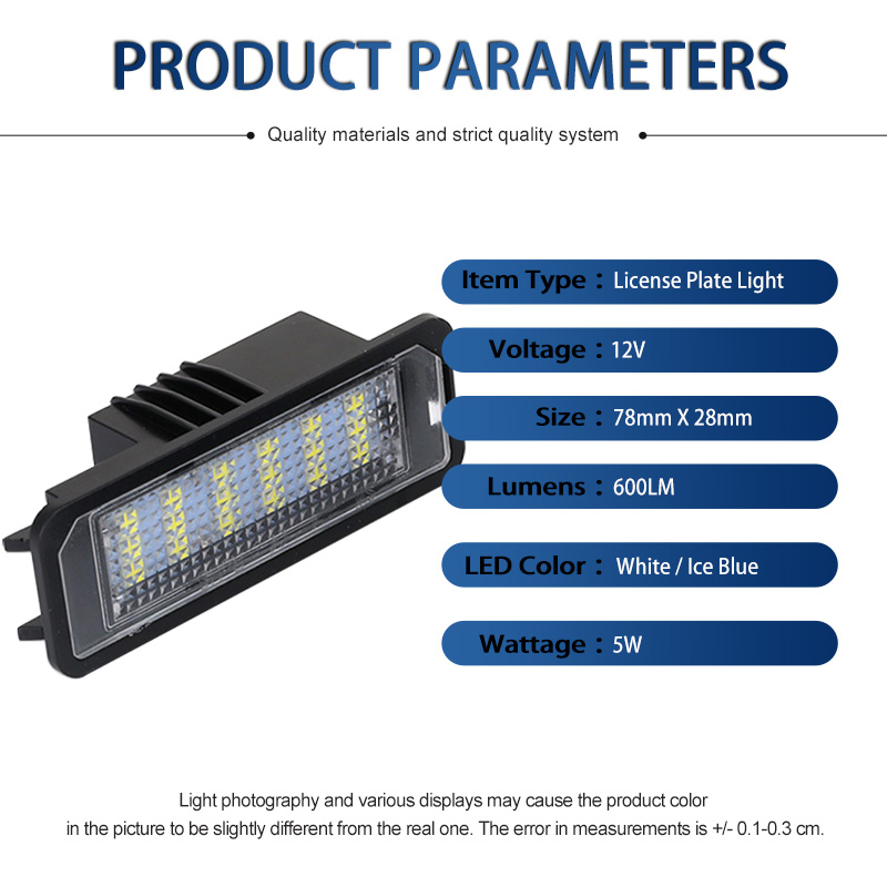 Lampe LED pour plaque d'immatr - Actinic Blue Led avis et prix
