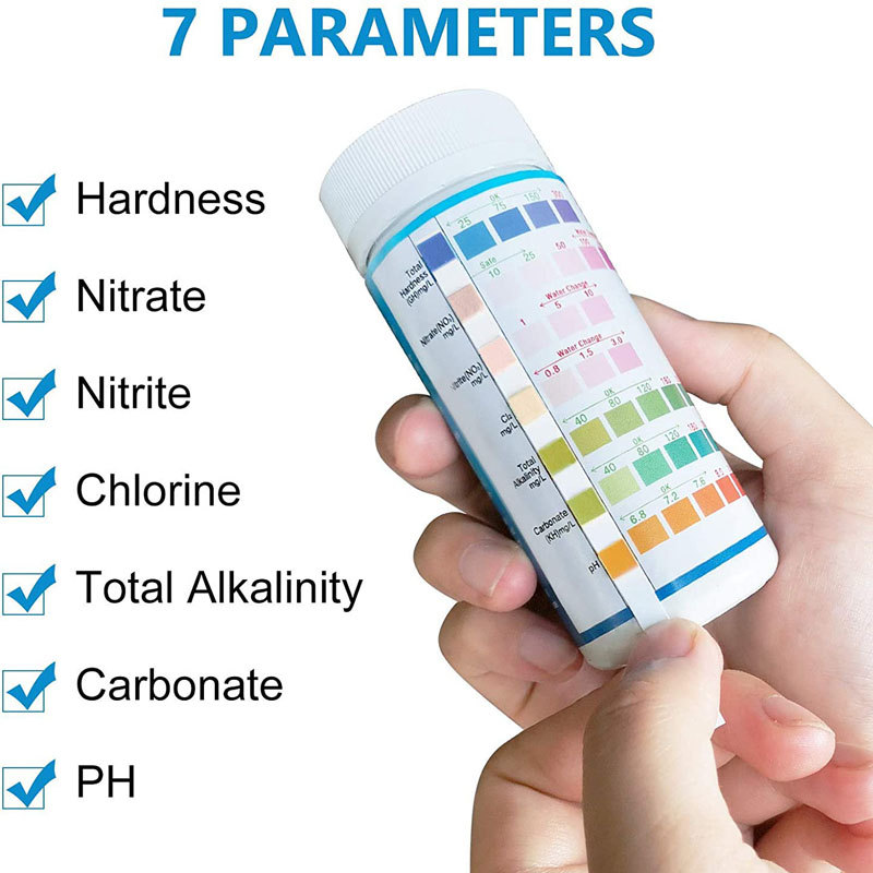 Bandelettes de test 7 en 1 pou - Marine Aquarium Water Test Kit avis et prix