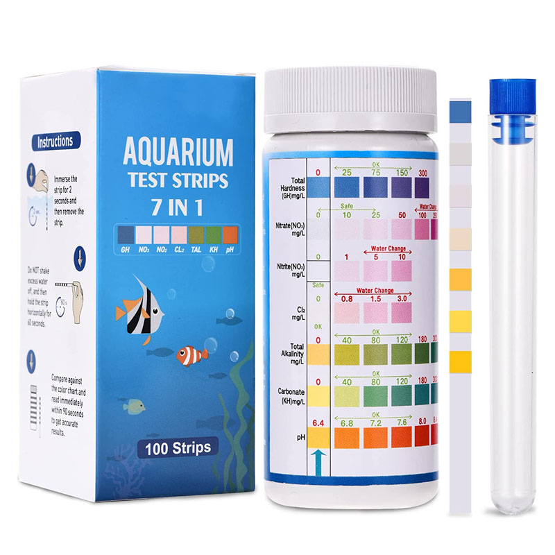 Bandelettes de test 7 en 1 pou - Marine Aquarium Water Test Kit avis et prix
