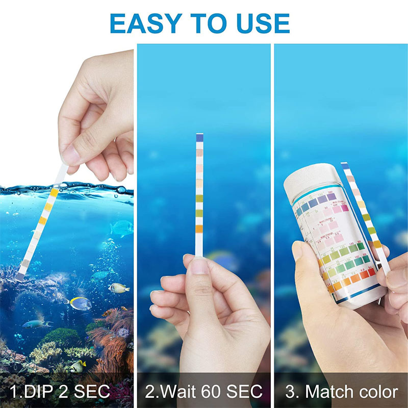 Bandelettes de test 7 en 1 pou - Marine Aquarium Water Test Kit avis et prix