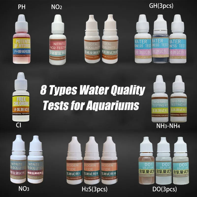 PH NH4 NO2 NO3 GH CI H2S DO vé - Marine Aquarium Water Test Kit avis et prix