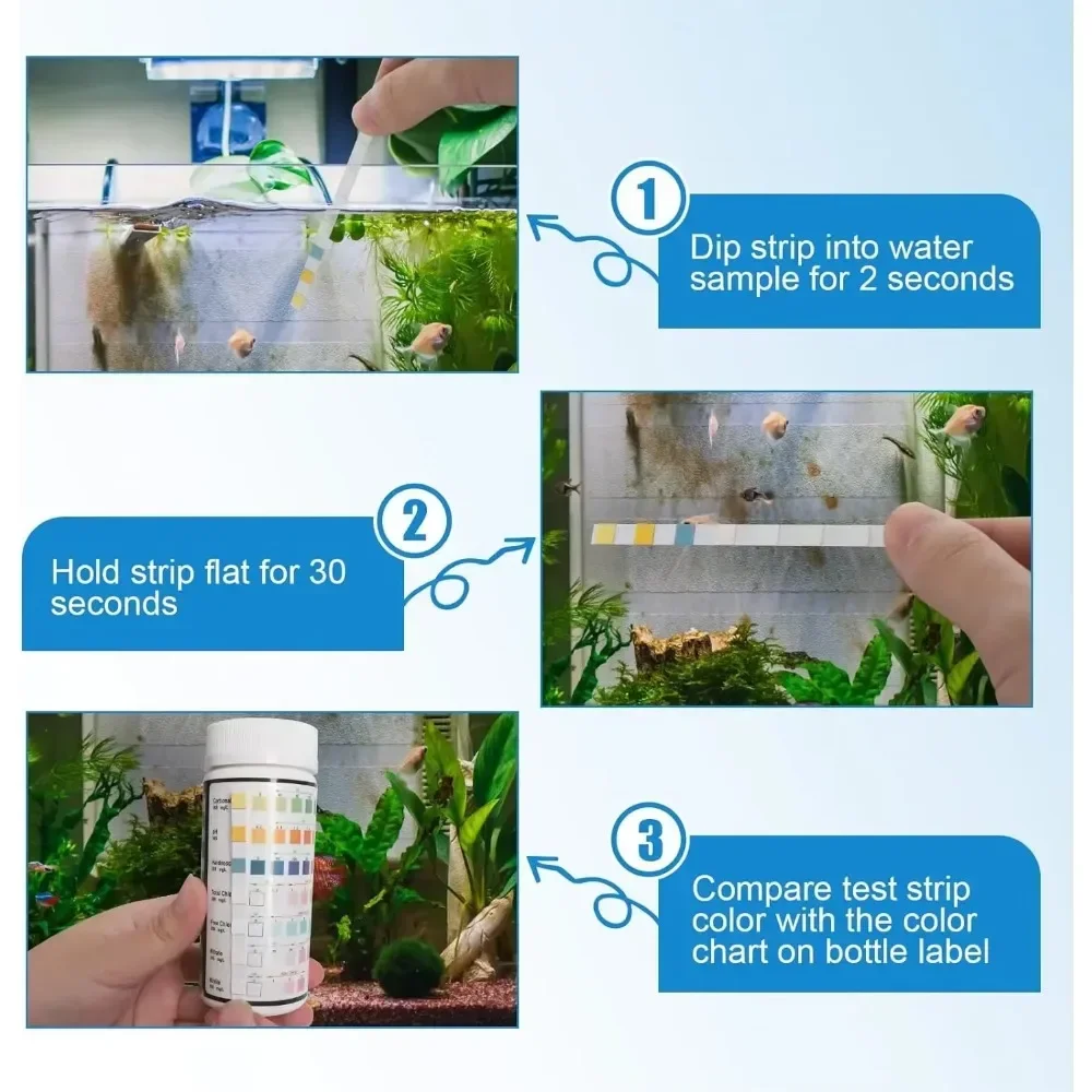 Bande de Test d'aquarium, pisc - Marine Aquarium Water Test Kit avis et prix